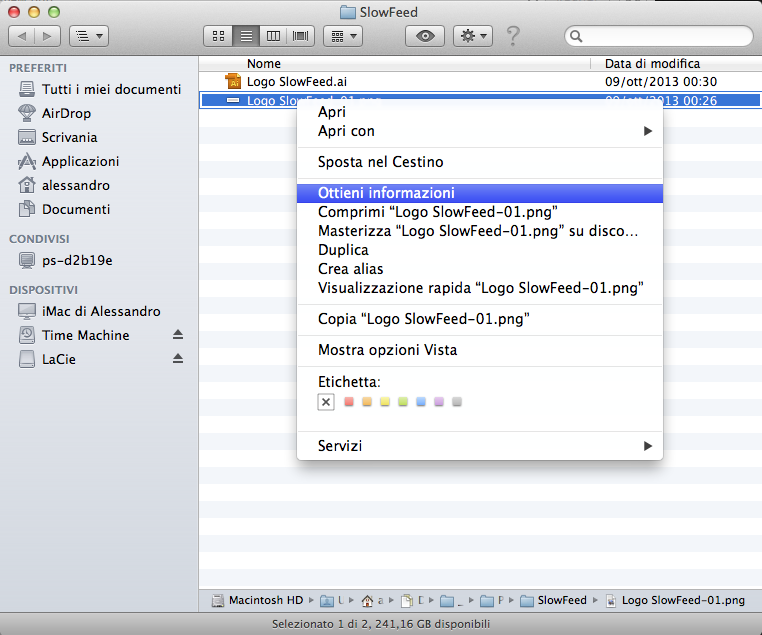 Mac OS X: Cambiare l’applicazione di default per l’apertura dei file